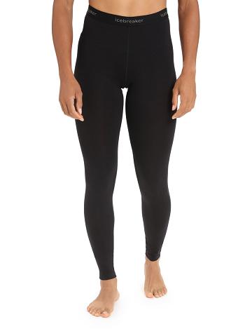 Icebreaker BodyfitZone™ Merino 200 Zone Thermal Naisten Leggingsit Mustat | FI 1540PJJQ